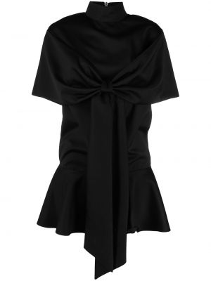 Vestido con lazo oversized Atu Body Couture negro