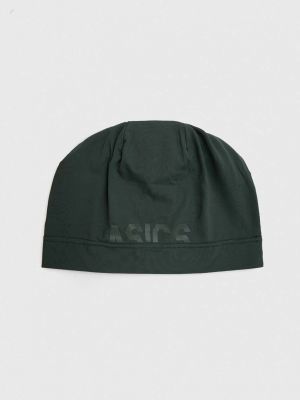 Dzianinowa czapka Asics zielona