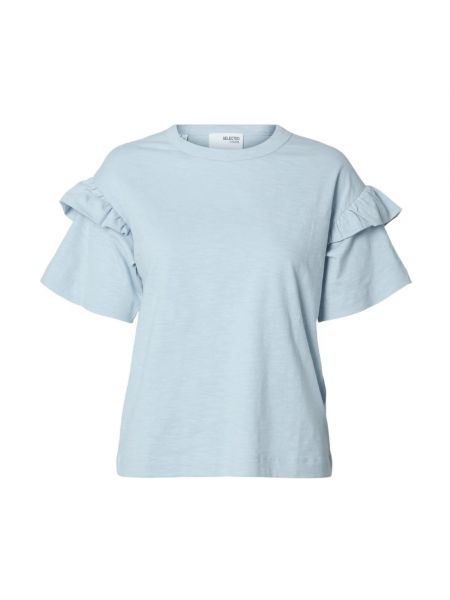 T-shirt Selected Femme blau