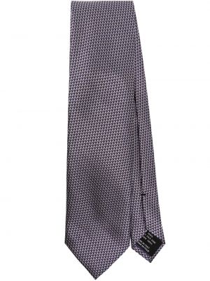 Копринена вратовръзка Tom Ford виолетово