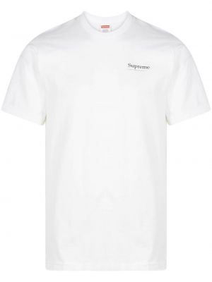 T-shirt aus baumwoll Supreme weiß