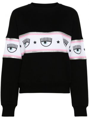 Sweatshirt aus baumwoll mit print Chiara Ferragni Schwarz