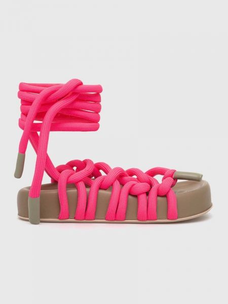 Sandale cu platformă Agl roz