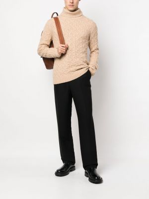Sweter Cruciani brązowy