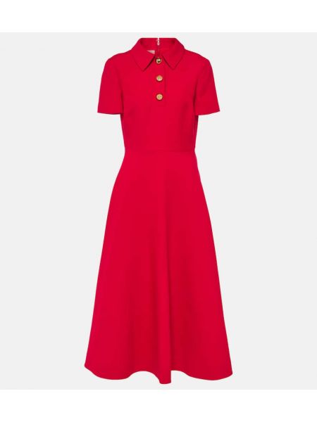 Crepe dress Valentino rød