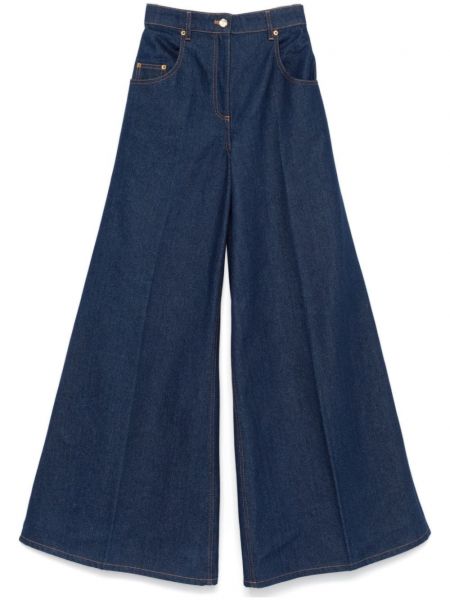 Relaxed fit flared jeans Nina Ricci blå