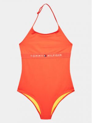 Egyrészes fürdőruha Tommy Hilfiger - narancsszínű