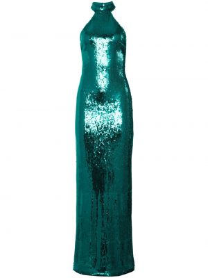 Zielona sukienka koktajlowa z cekinami Retrofete