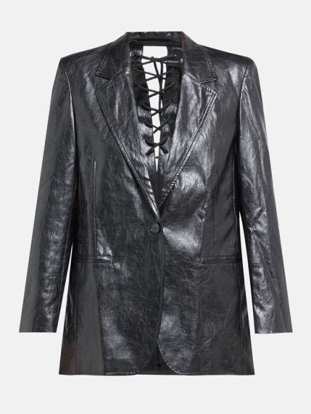 Кожаный пиджак Lala Berlin черный