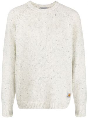 Bavlnený vlnený sveter Carhartt Wip sivá