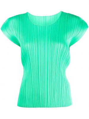 Плисирана блуза Pleats Please Issey Miyake зелено