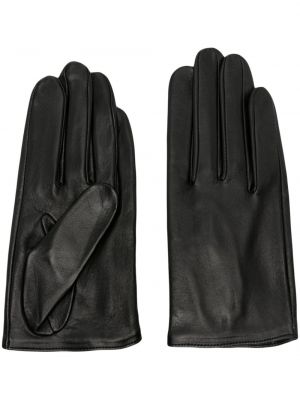 Slip-on кожени ръкавици Yohji Yamamoto черно
