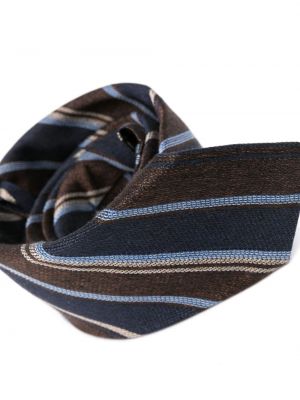 Žakárová kravata Kiton modrá