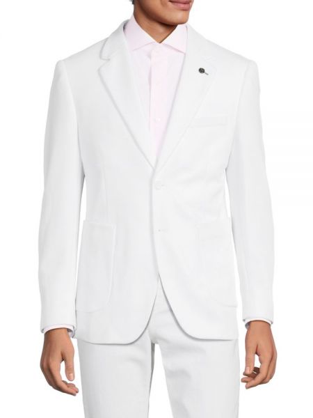 Спортивное однотонное пальто Tom Baine белое
