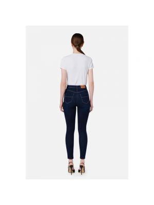 Skinny jeans mit taschen Elisabetta Franchi blau