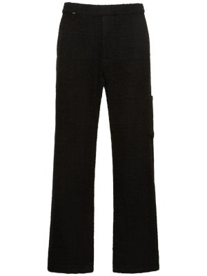Pantaloni din tweed Flâneur negru