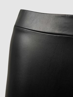 Spodnie skórzane Vero Moda czarne
