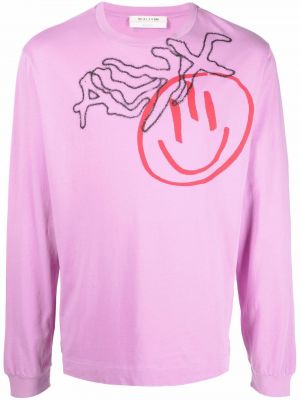 T-shirt a maniche lunghe 1017 Alyx 9sm rosa