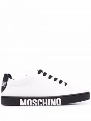 Zapatillas con estampado Moschino blanco