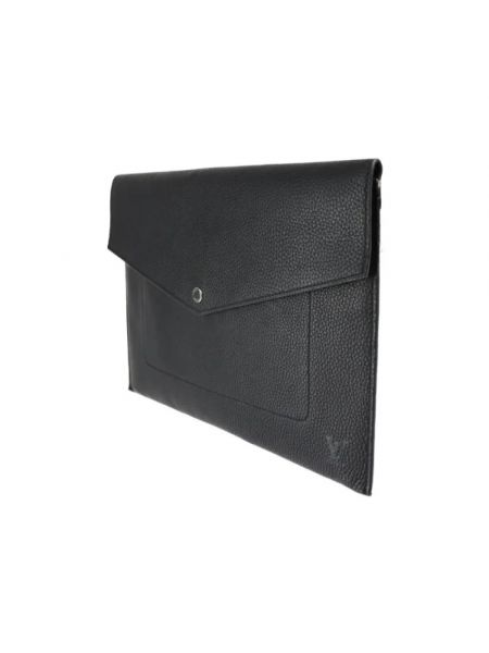 Bolso clutch de cuero Louis Vuitton Vintage negro