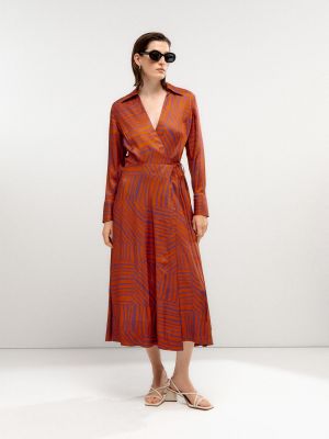 Mini vestido con estampado Woman Limited El Corte Inglés naranja