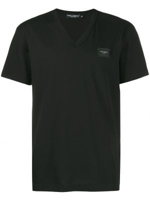 T-shirt mit v-ausschnitt Dolce & Gabbana schwarz
