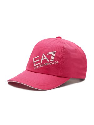 Czapka z daszkiem Ea7 Emporio Armani różowa