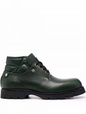Ankle boots koronkowe Jil Sander, zielony