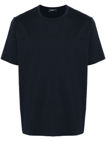 T-krekls ar apaļu kakla izgriezumu Herno zils