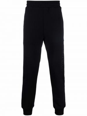 Bavlnené teplákové nohavice s výšivkou A-cold-wall* čierna