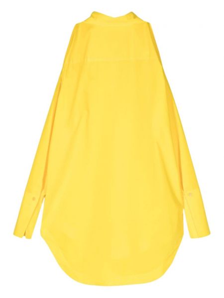 Koszula bawełniana Patrizia Pepe żółta