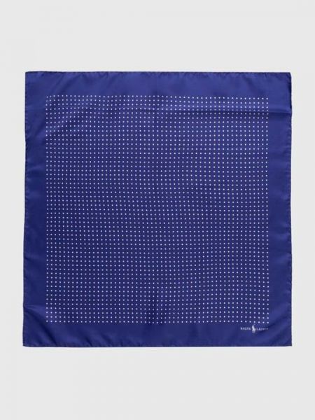 Шелковый шарф Polo Ralph Lauren синий