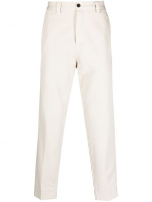 Памучни chino панталони Haikure бяло