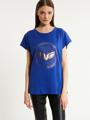 Bavlněné tričko Monnari modré