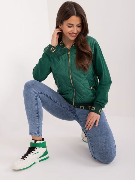 Bomber jakna Fashionhunters zelena