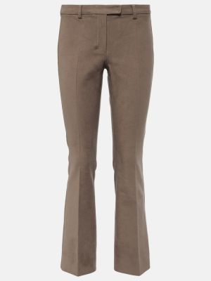 Βαμβακερό παντελόνι με ίσιο πόδι από ζέρσεϋ 's Max Mara