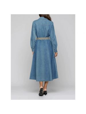 Vestido de algodón Kocca azul