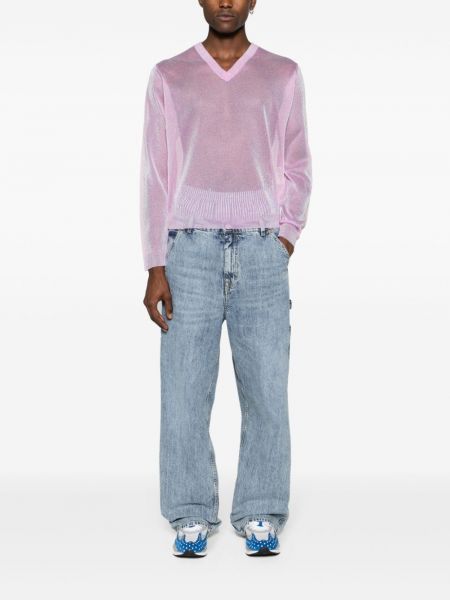 Pullover mit v-ausschnitt Erl pink