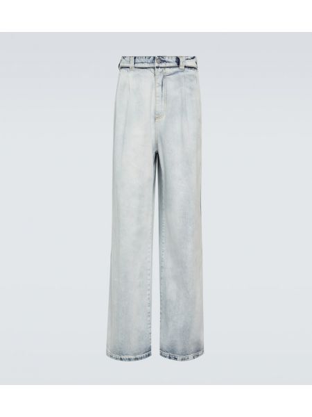 High waist straight jeans ausgestellt Maison Margiela blau