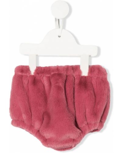 Pantaloncini di pelliccia La Stupenderia rosa