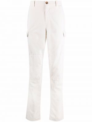 Pantalones cargo de pana Brunello Cucinelli blanco