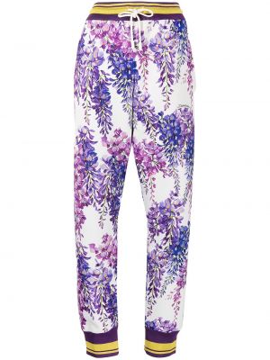 Спортни панталони на цветя с принт Dolce & Gabbana