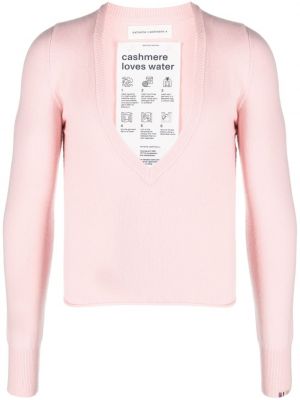 Sweter z kaszmiru Extreme Cashmere różowy