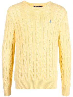 Памучна поло тениска Polo Ralph Lauren жълто