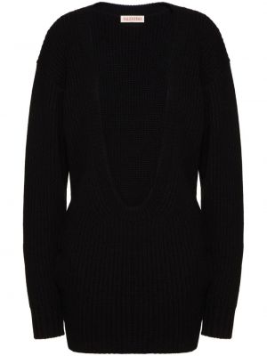 Кашмирен пуловер Valentino Garavani черно