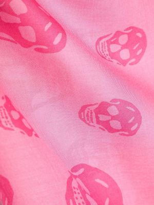 Schal mit print Alexander Mcqueen pink