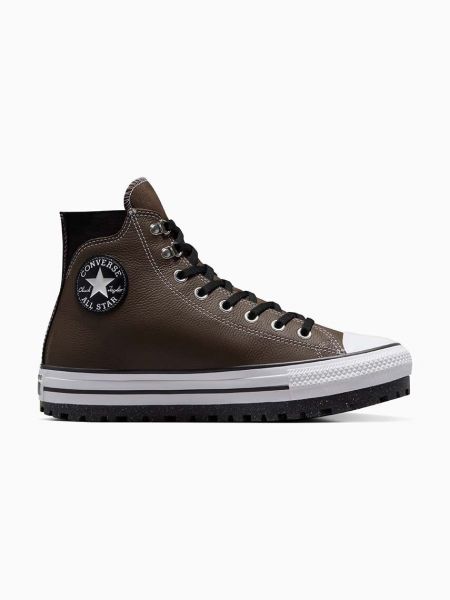 Sneakerși din piele cu stele impermeabile Converse Chuck Taylor All Star