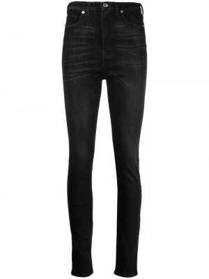 Jeans skinny a vita alta Emporio Armani nero