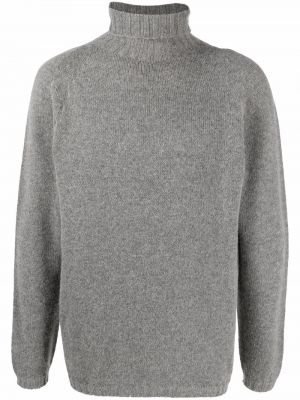Vlněný svetr Lardini šedý