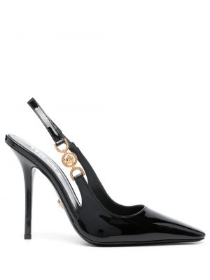 Pantofi cu toc slingback Versace